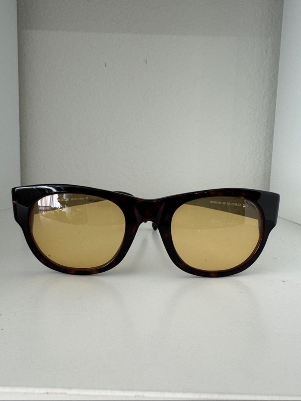 Missoni 0103 637 Tortoise Sunglasses Amber Lenses Italy